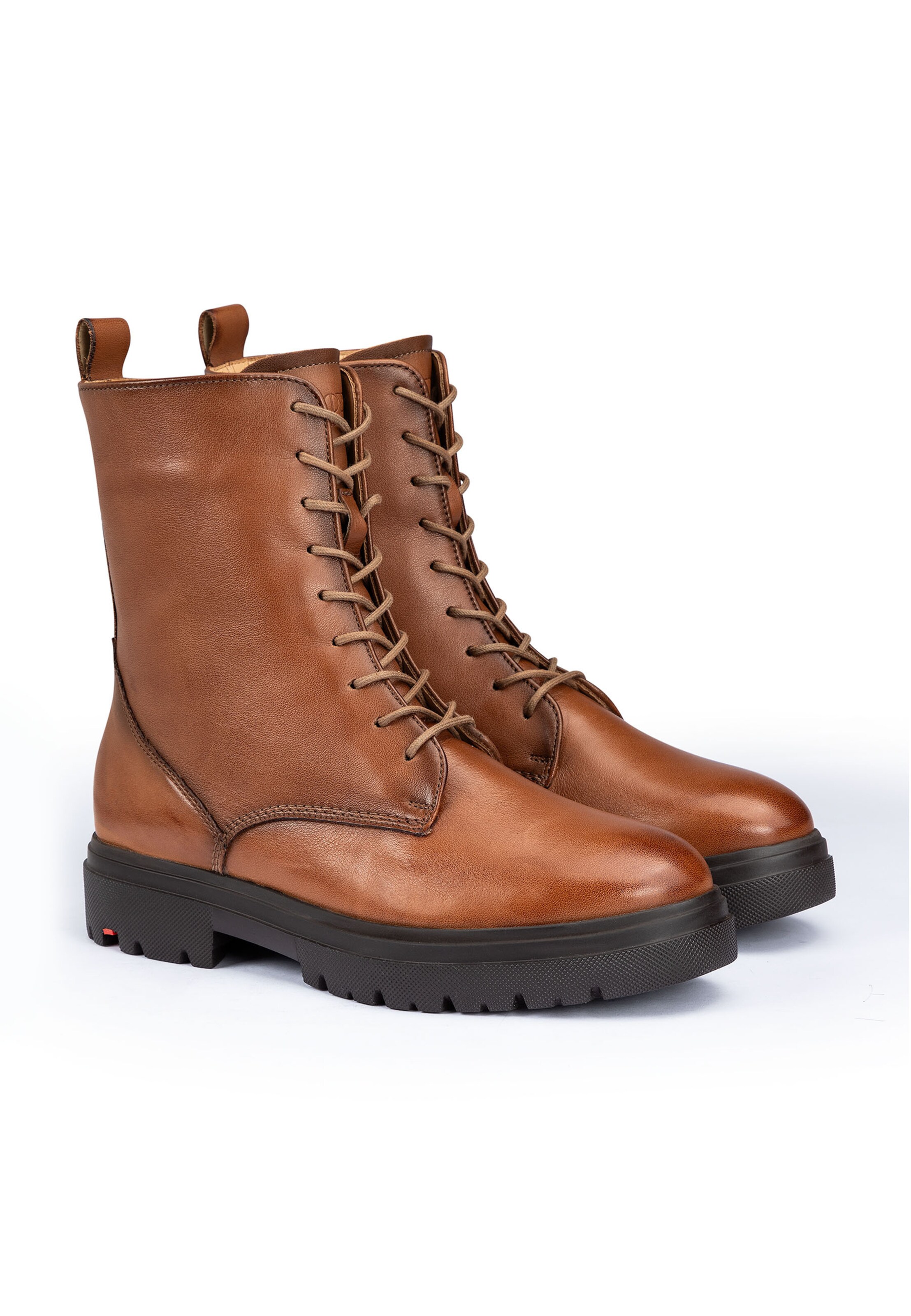 LLOYD Lace-Up Ankle Boots in Brown