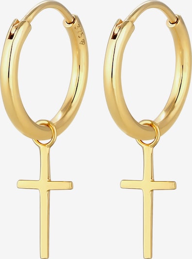 ELLI PREMIUM Ohrringe Kreuz in gold, Produktansicht