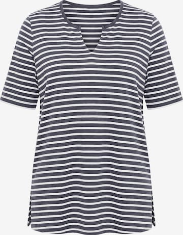 Ulla Popken T-Shirt in Blau: Vorderseite