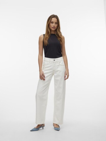 SOMETHINGNEW Wide leg Jeans 'Rancy' in Wit