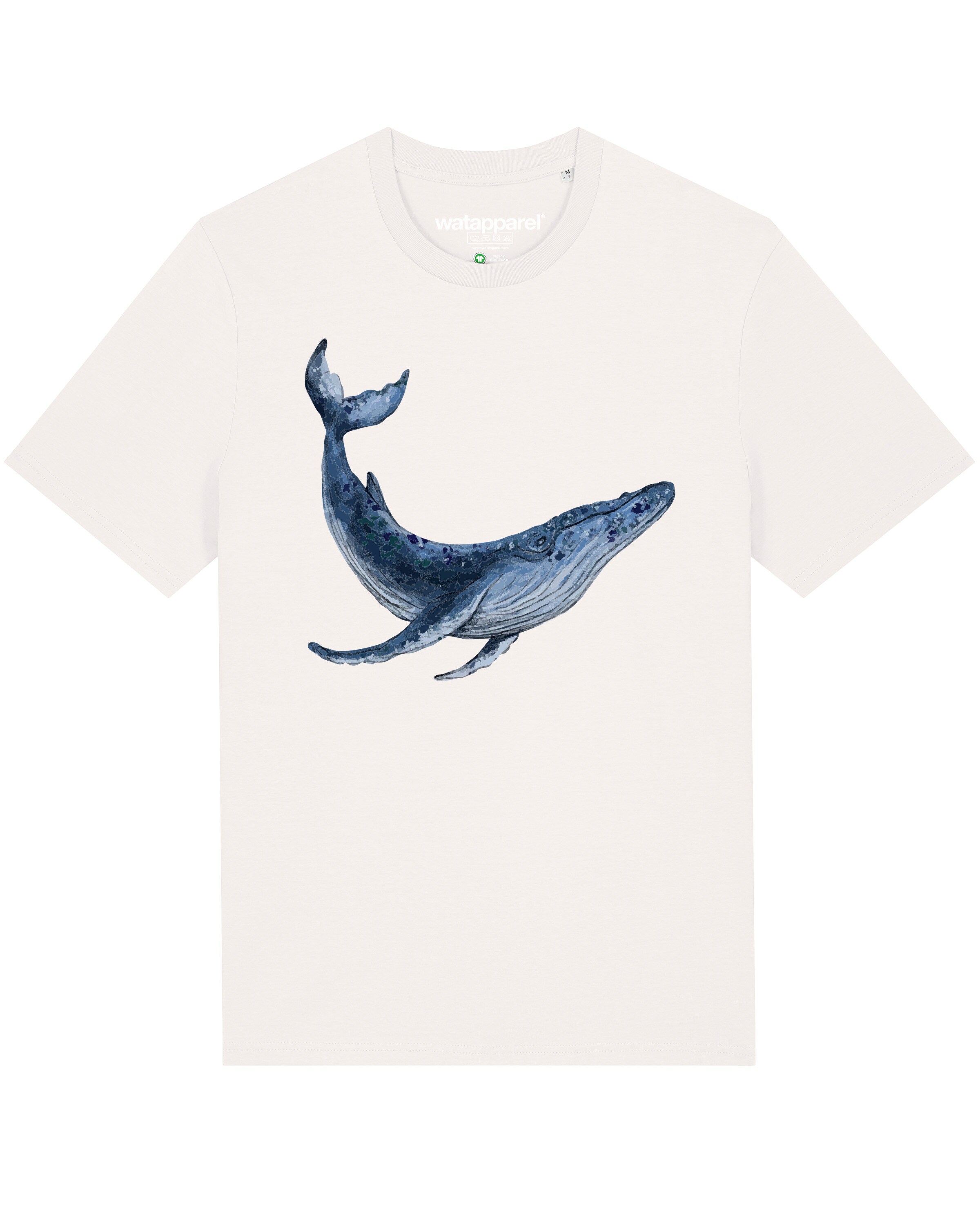 T-Shirt 'Wal' Watapparel en blanc : devant
