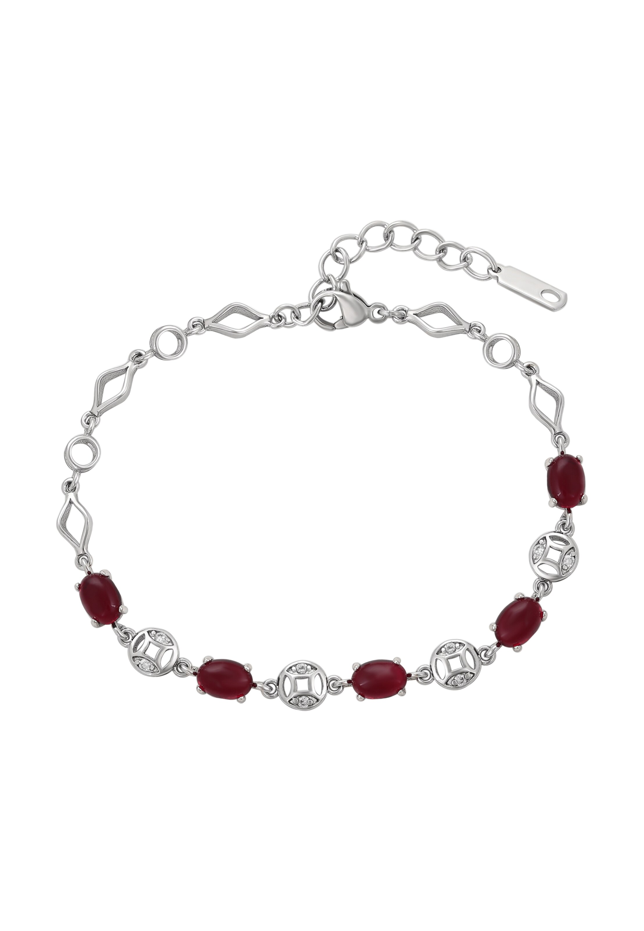 Gaya Bracelet en merlot / argent, Vue avec produit