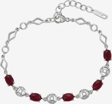 Bracelet faina en rouge : devant