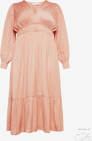 Robe 'Regina' Guido Maria Kretschmer Curvy en rose : devant