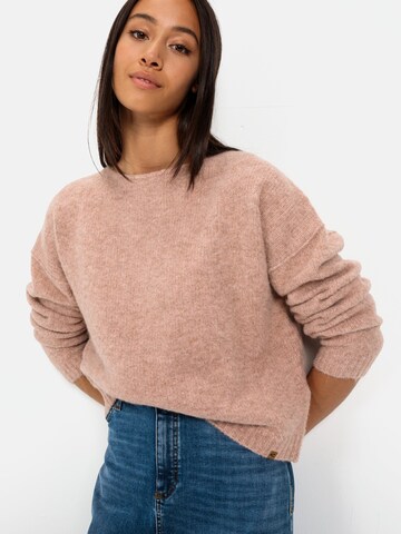 CAMEL ACTIVE Strickpullover aus einem Wollmix in Pink