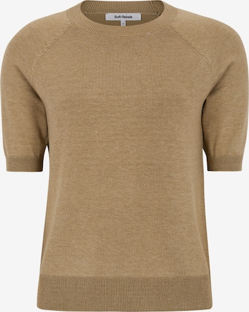 Soft Rebels Trui 'SRMarla' in Bruin: voorkant