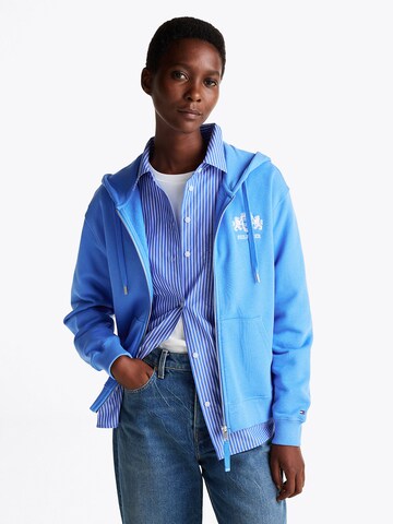 TOMMY HILFIGER Sweat jacket in Blue: front