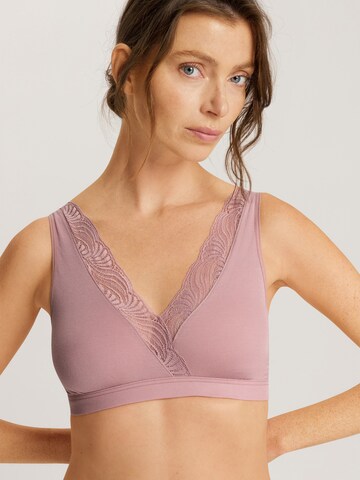 Hanro Triangle Bra ' Cotton Delight ' in Pink