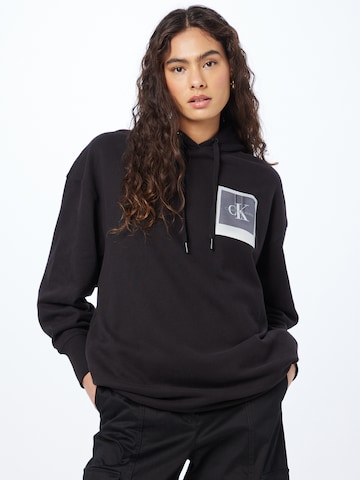 Calvin Klein Jeans - Sudadera en negro: frente