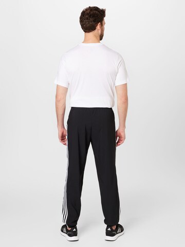 ADIDAS SPORTSWEAR Regular Workout Pants 'Aeroready Essentials Elastic Cuff 3-Stripes' in Black