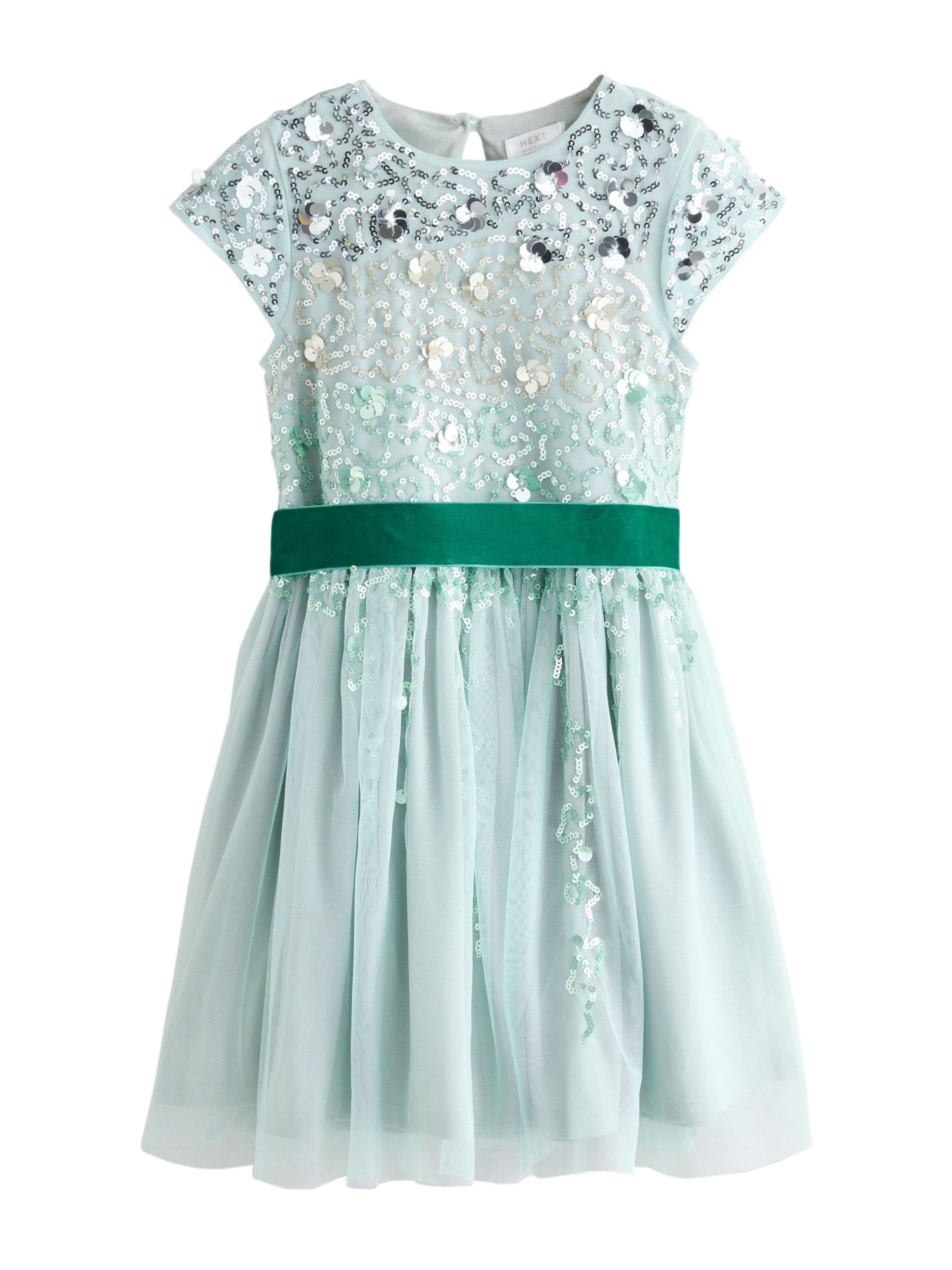 Next Платье в Зеленый: спереди