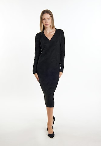DreiMaster Klassik Knit dress 'Casnagie' in Black: front