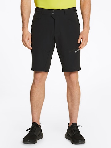ZIENER Regular Workout Pants 'NELAT X' in Black: front