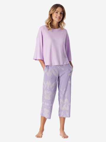 SCHIESSER Pyjama 'Modern Nightwear' in Lila