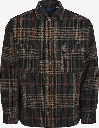JACK & JONES Välikausitakki 'JORRoxbury' koossa L värissä cappuccino / antrasiitti / ruosteenpunainen / musta, Tuotenäkymä