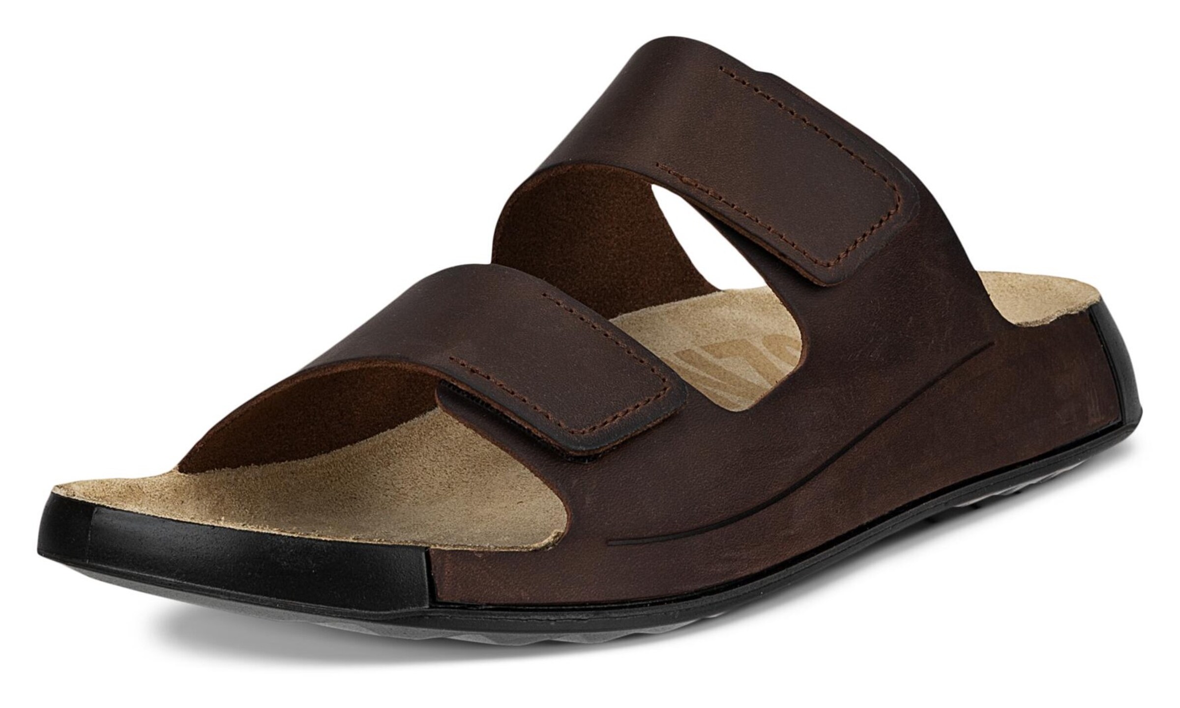 ECCO Mules in Brown: front