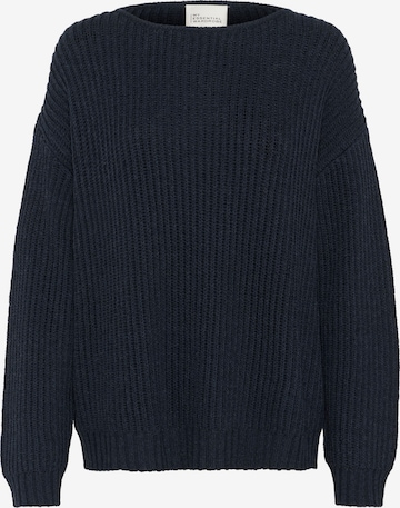 My Essential Wardrobe Свитер 'Tia' в Синий: спереди