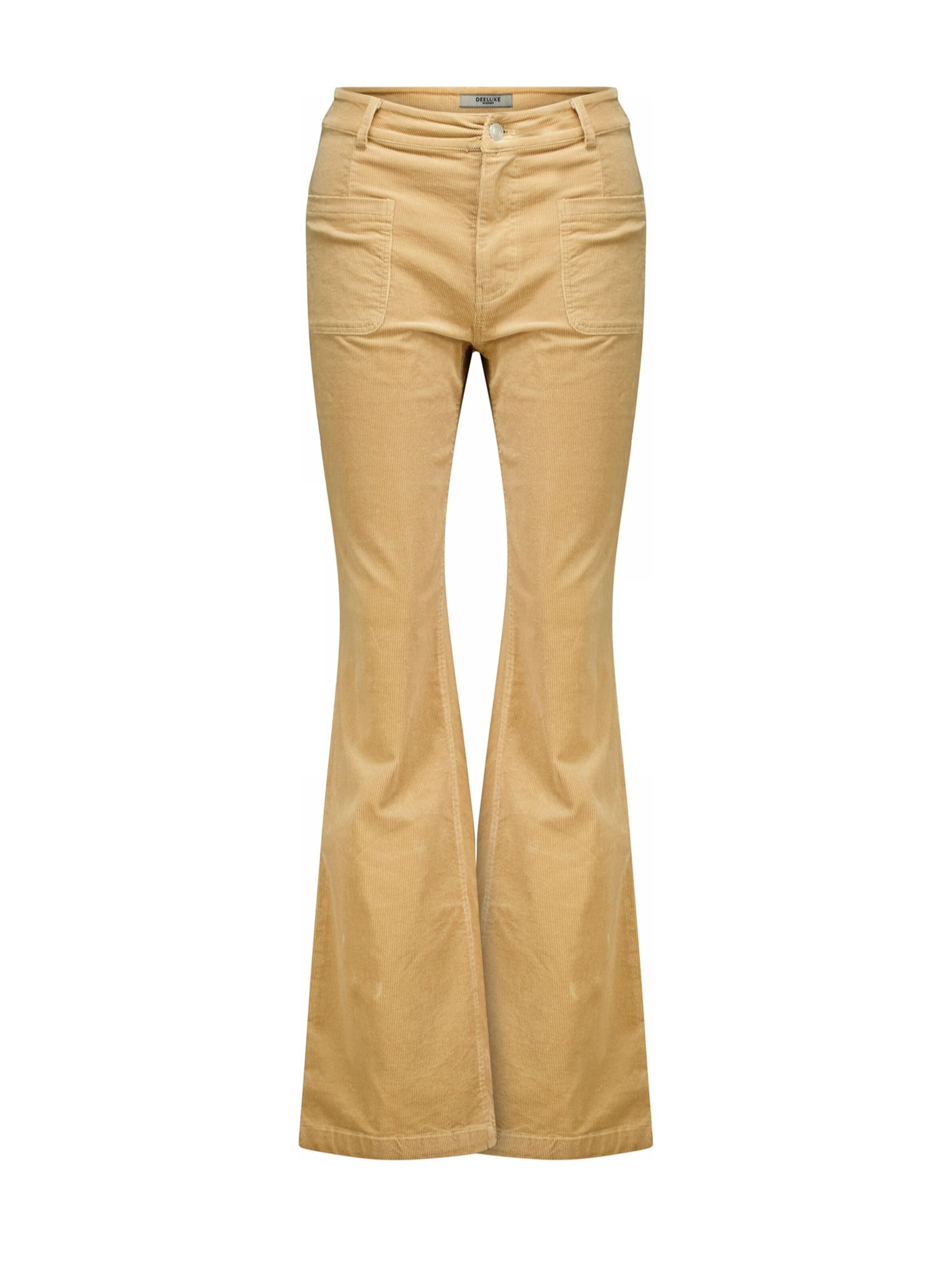 Bootcut Pantalon Deeluxe en beige : devant