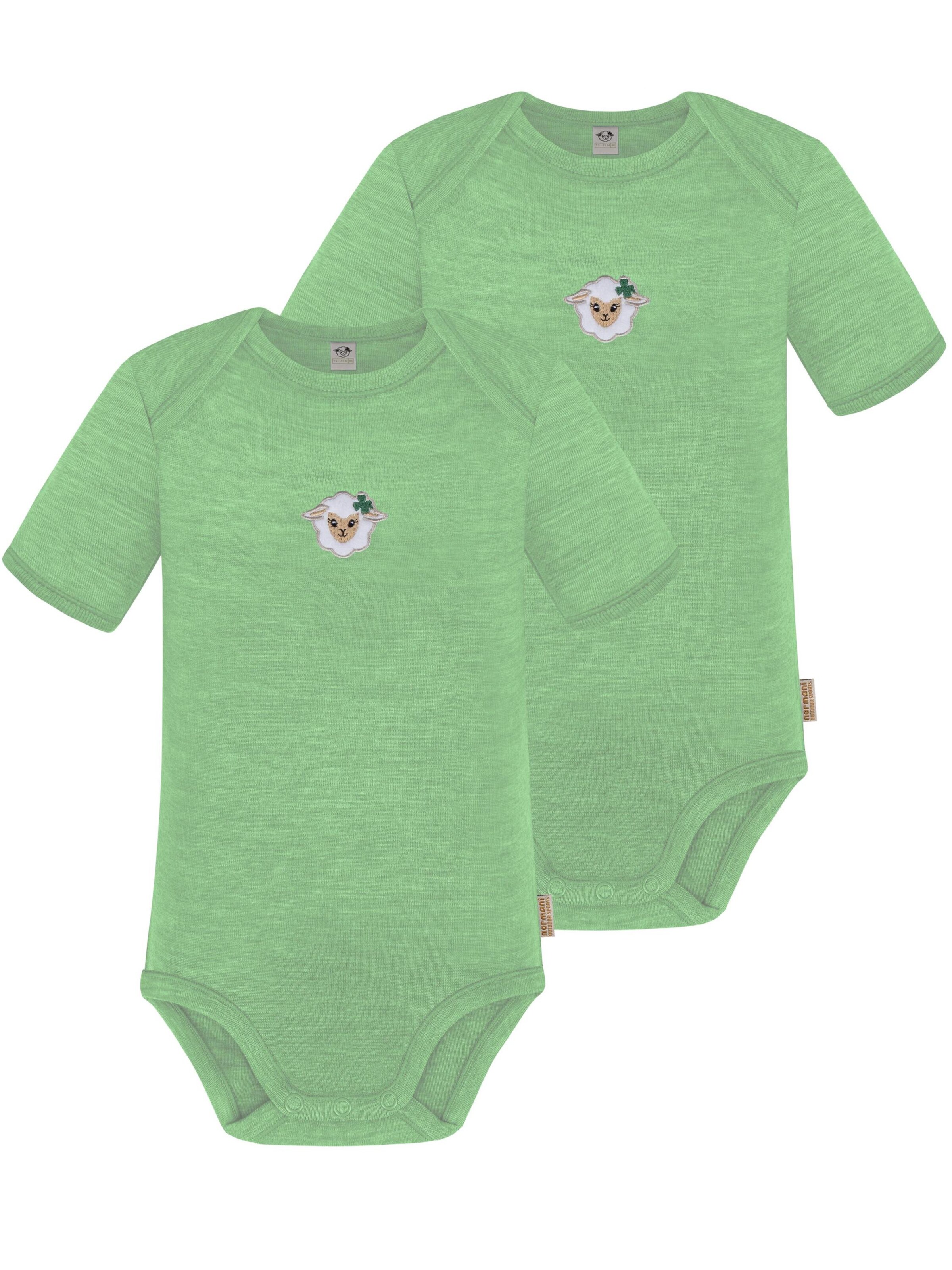 Barboteuse / body 'Tauranga' normani en vert : devant