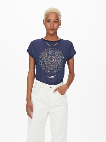 ONLY Shirt 'Aria' in Blue: front