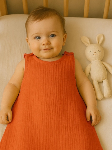 Sac de couchage 'Organic Cotton Summer Sleeping Bag' PAPATE en rose : devant
