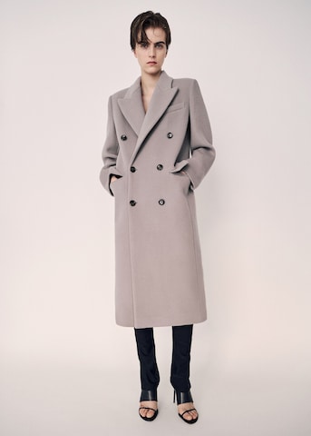 MANGO Between-Seasons Coat 'Saville' in Brown: front
