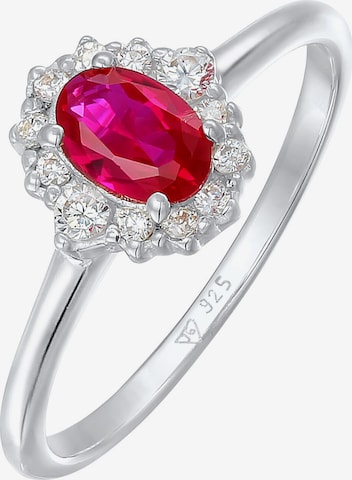 Bague ELLI en rouge : devant