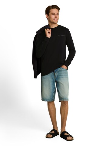 TOM TAILOR DENIM Shirt in Zwart