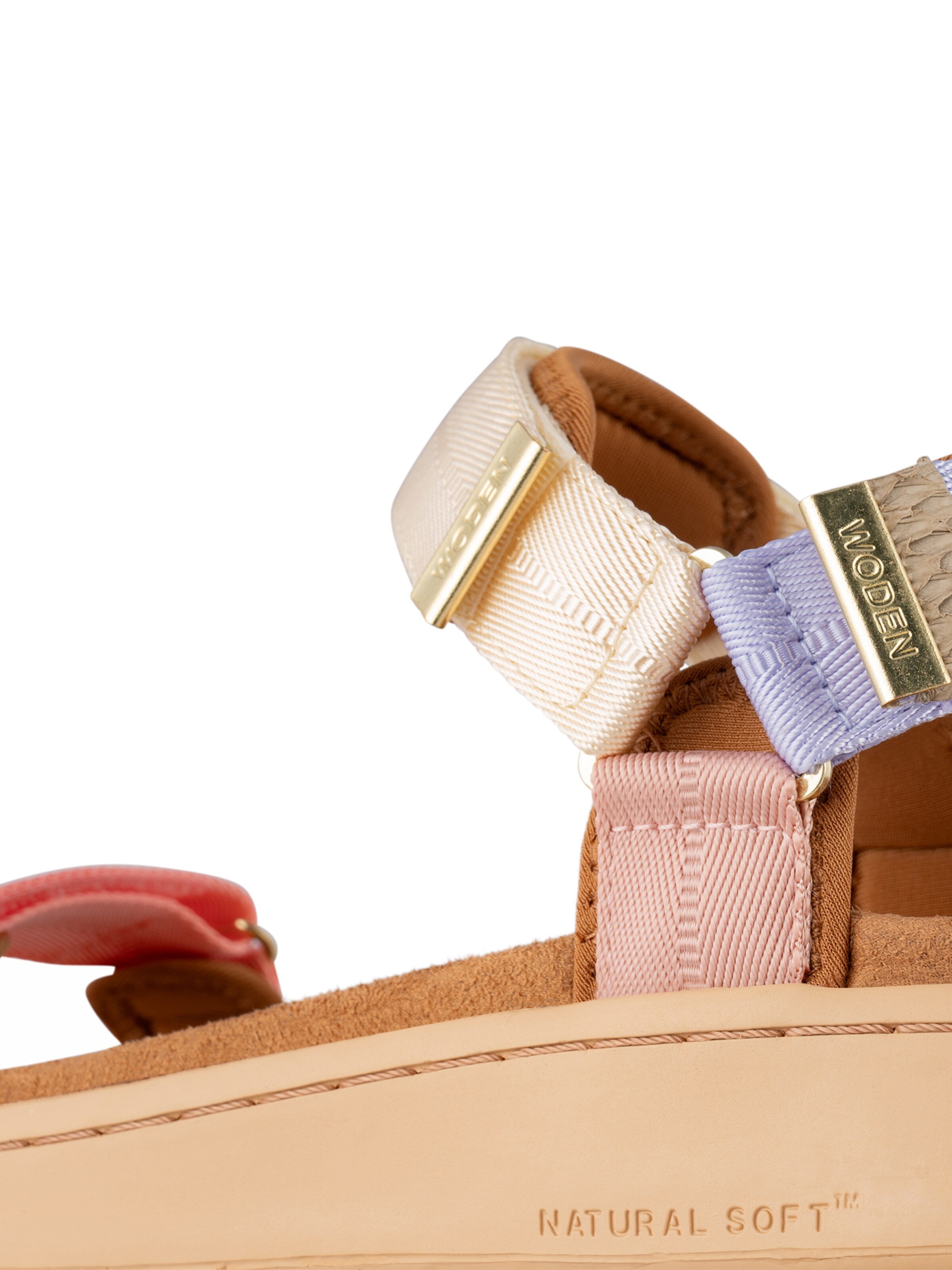 WODEN Sandale 'Line' in Beige