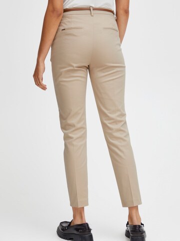 Effilé Pantalon à plis Oxmo en beige