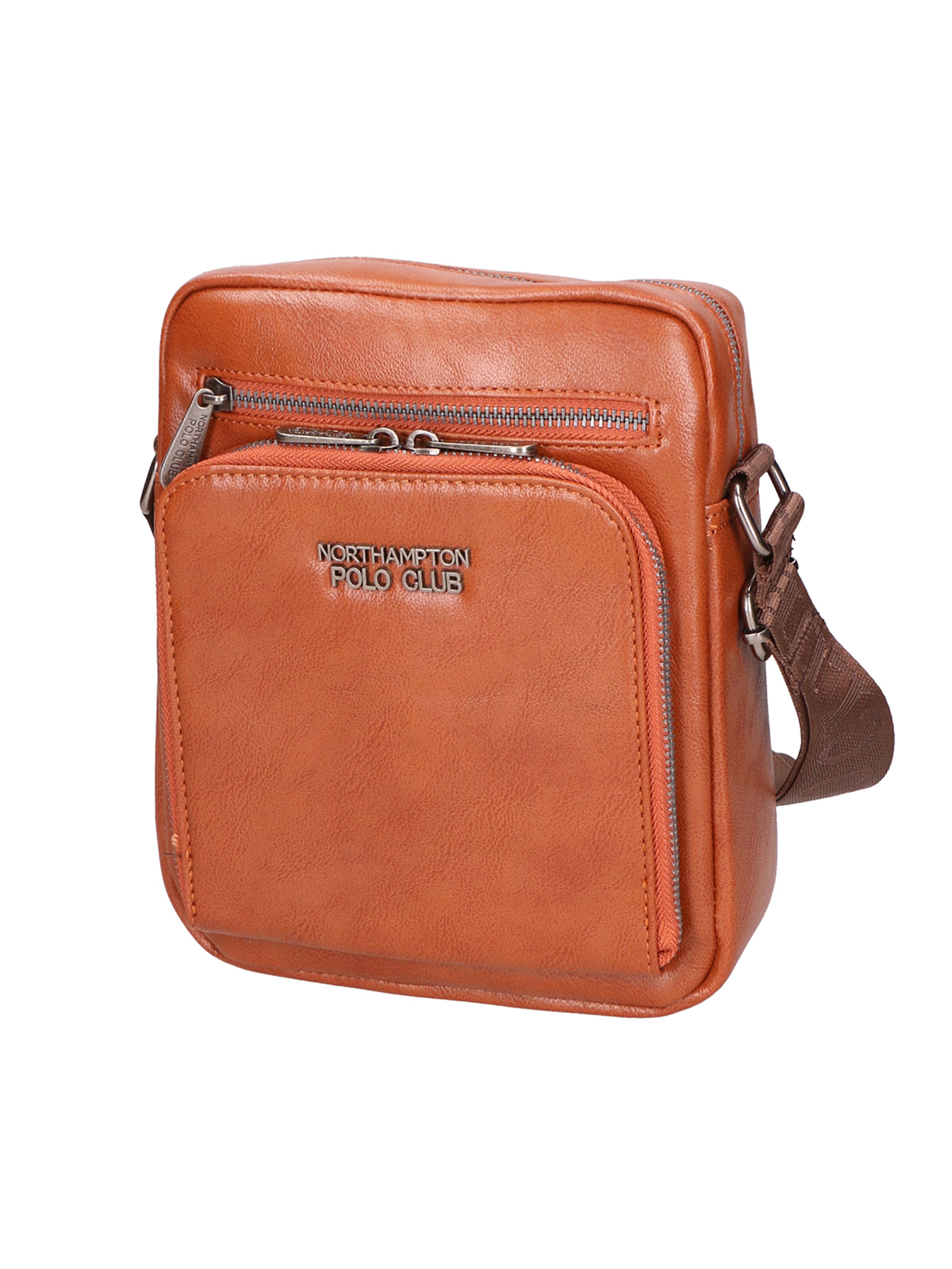 Borsa a spalla di Northampton Polo Club in marrone: frontale