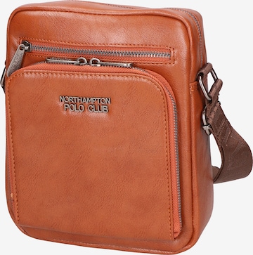 Sac bandoulière Northampton Polo Club en marron : devant