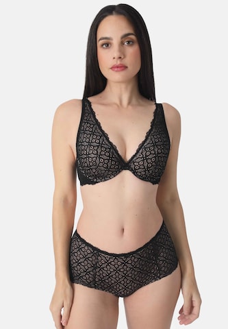 Bustier Soutien-gorge 'HAPPY CHOICE' sassa en noir : devant