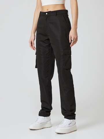 About You x Nils Kuesel Tapered Pants 'Iven' in Black: front