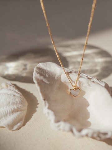 Hey Happiness - Cadena 'Shell Heart' en oro