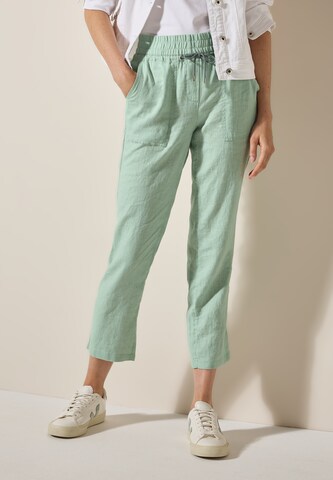 CECIL Slim fit Pants in Green: front
