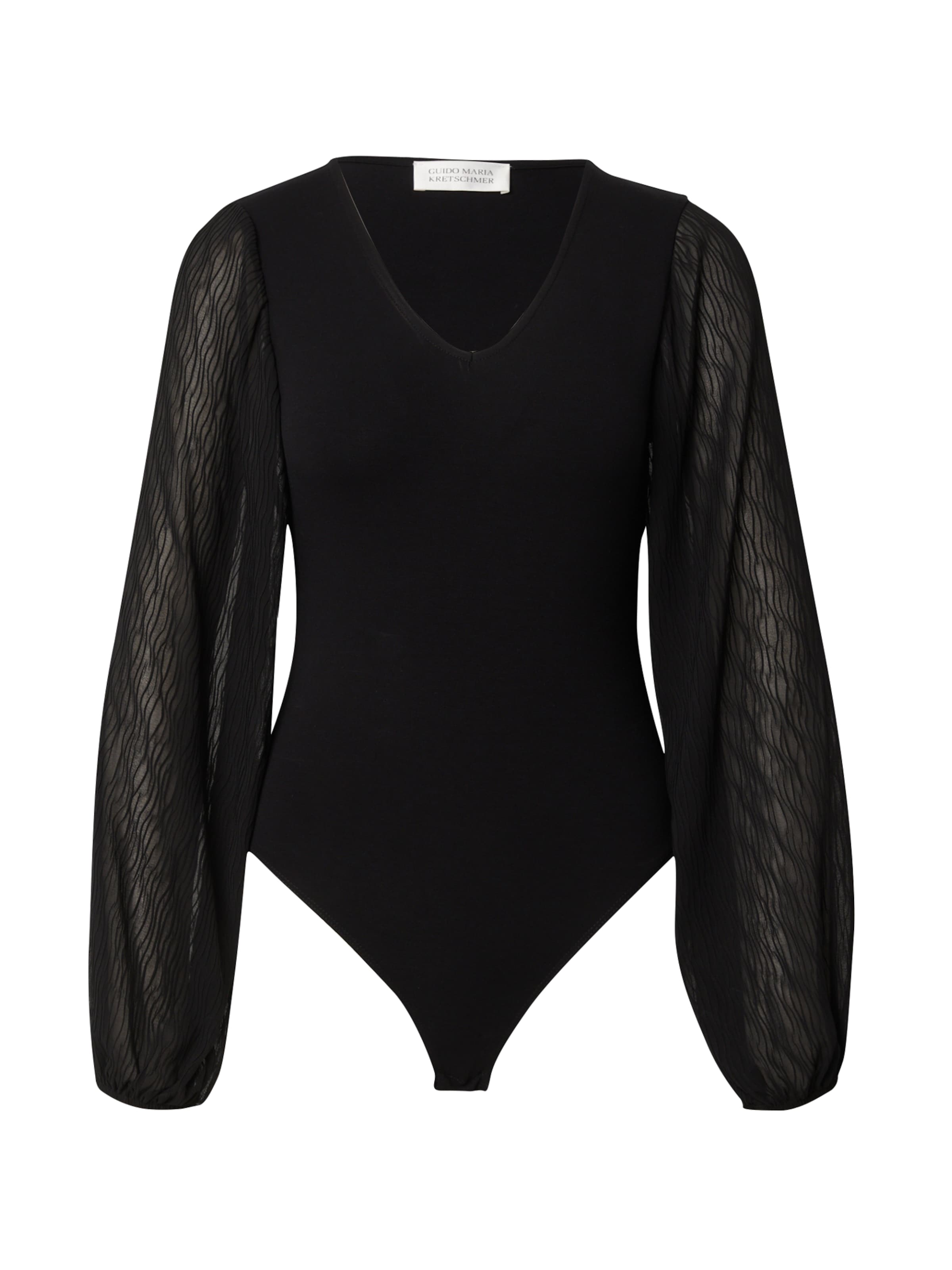 Body a maglietta 'Cassandra' di Guido Maria Kretschmer Women in nero: frontale