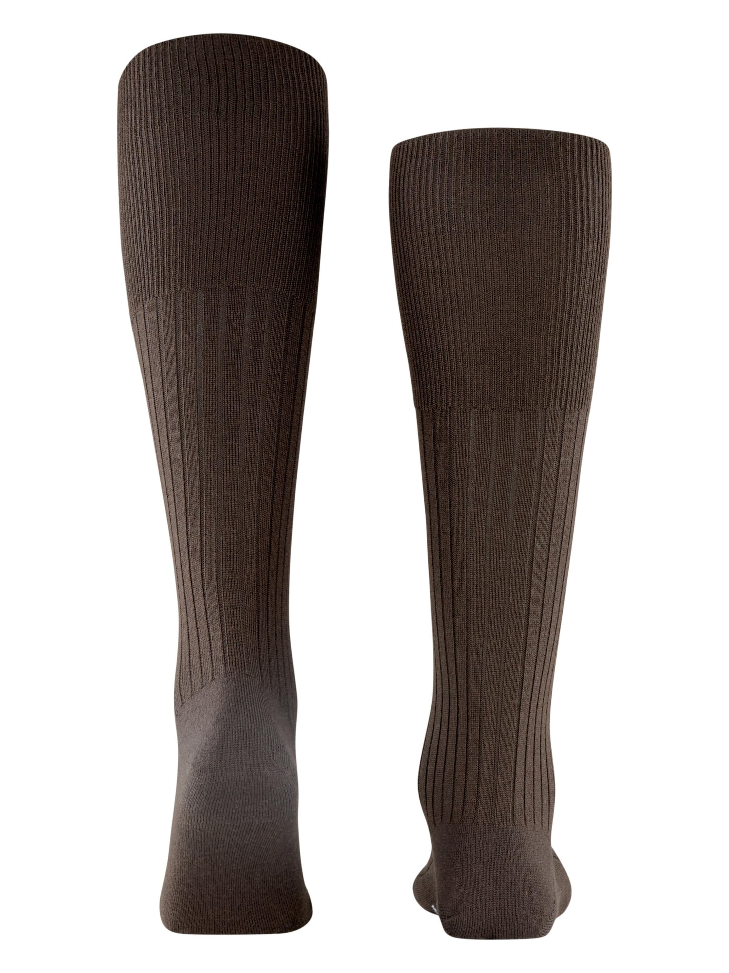 FALKE Knee High Socks 'Bristol Pure' in Brown