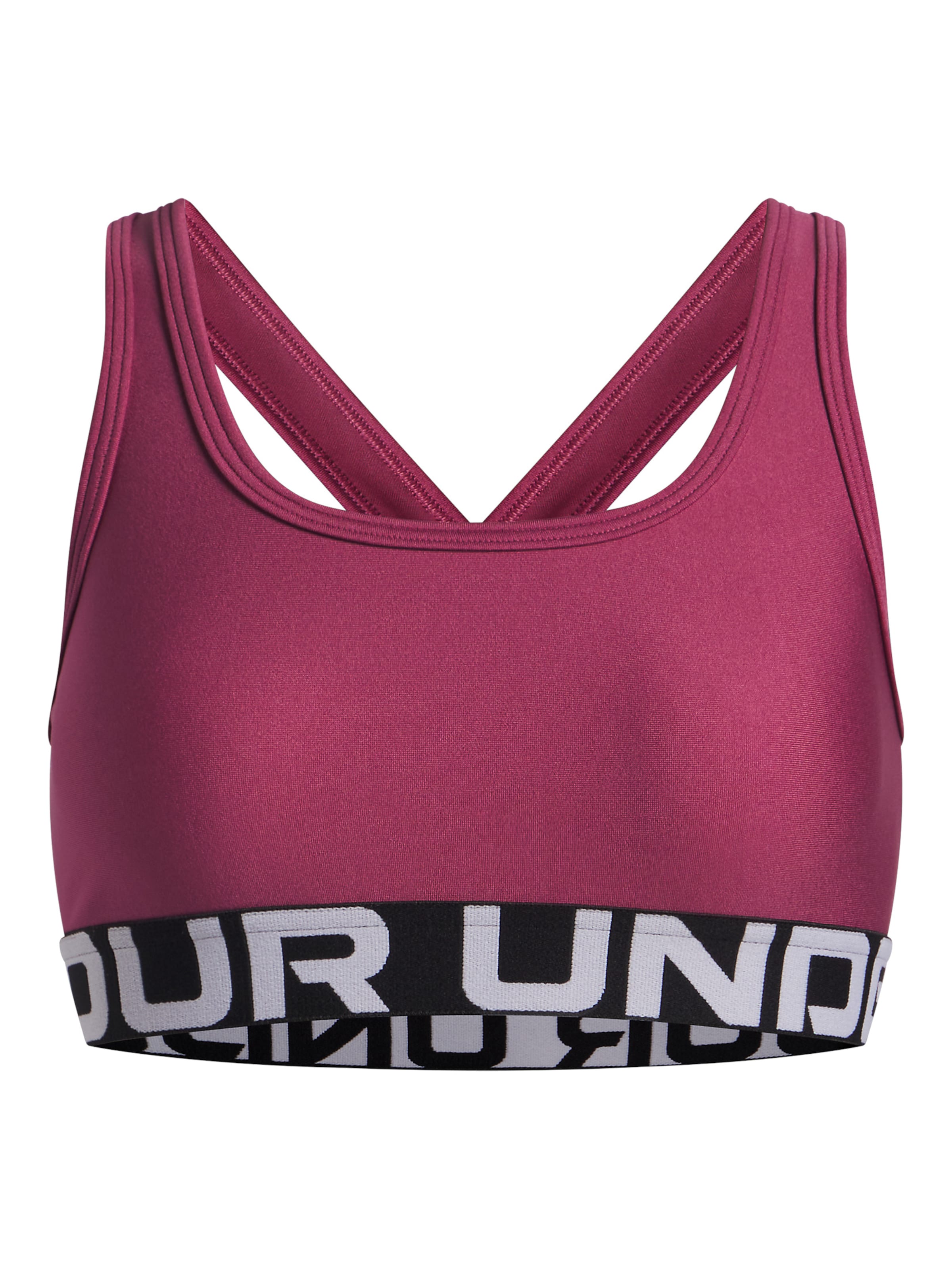 UNDER ARMOUR Bustier Sport bh in Roze: voorkant