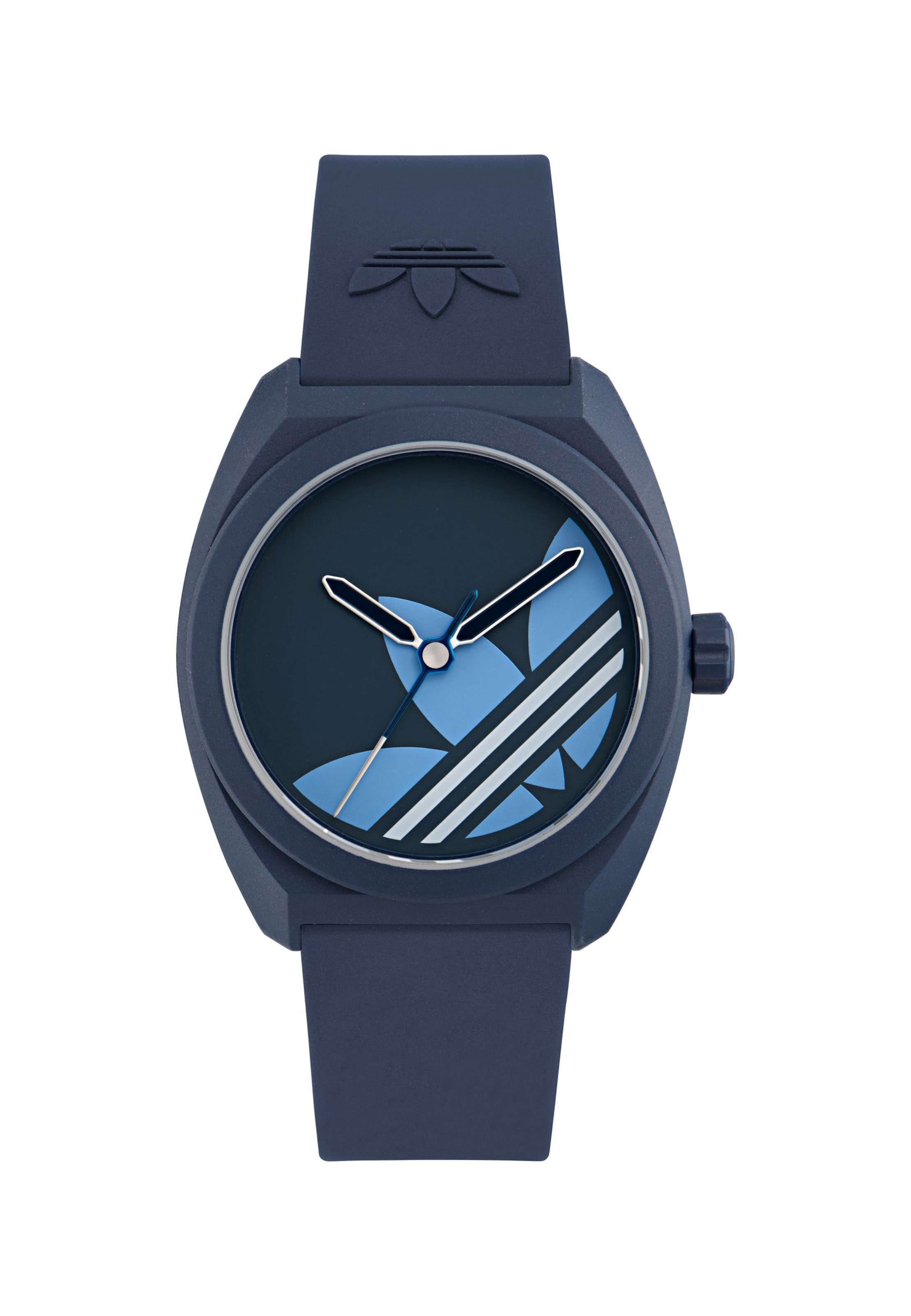 ADIDAS ORIGINALS Analoog horloge 'PROJECT THREE' in Blauw: voorkant