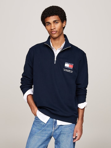 Sweat-shirt Tommy Jeans en bleu : devant