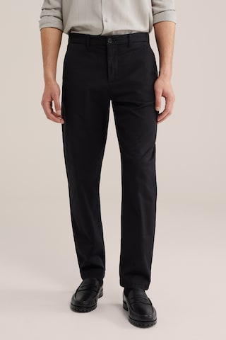 van Gils Regular Chino Pants in Black: front