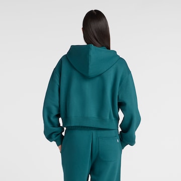 Veste de survêtement 'Trackside Fleece Full Zip' new balance en vert