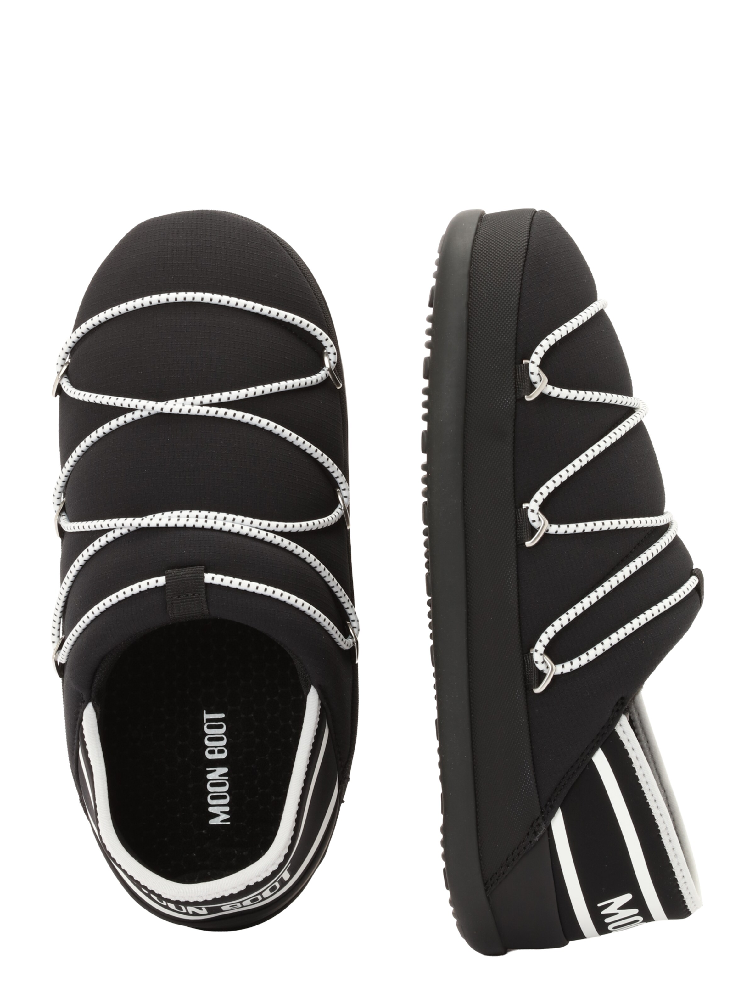 MOON BOOT Classic Flats in Black