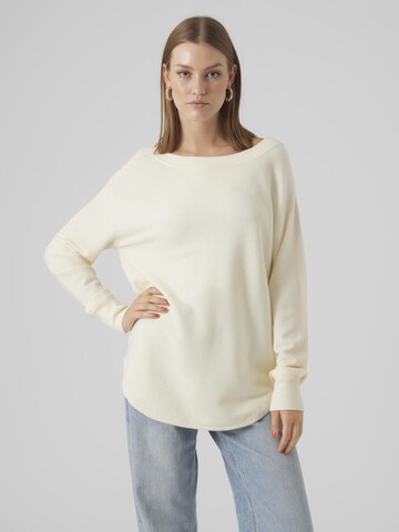 VERO MODA Pullover 'NANCY' in Weiß: predná strana