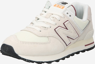 Baskets basses '574' new balance en blanc : devant