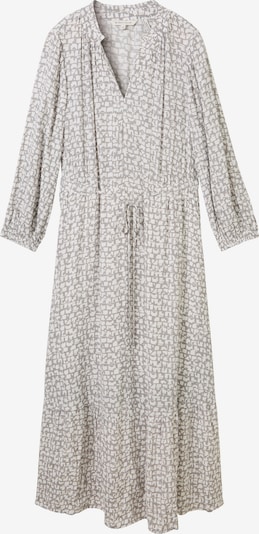TOM TAILOR Haljina u sivkasto bež / siva / bijela, Pregled proizvoda