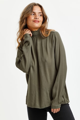 Camicia da donna 'Trine' di Kaffe in verde: frontale