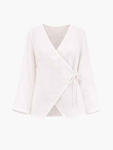 AmourLinen Top 'Adele' in White: front