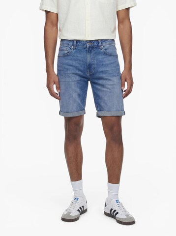 JACK & JONES Slimfit Jeans 'JWHRick JJFox' in Blauw: voorkant